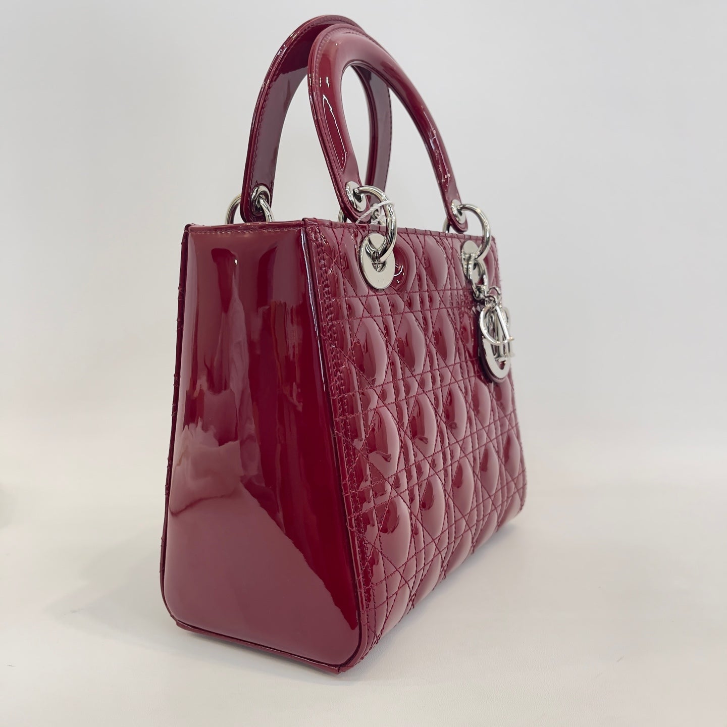 Dior - Lady Dior - Patent leather - Red - (medium)