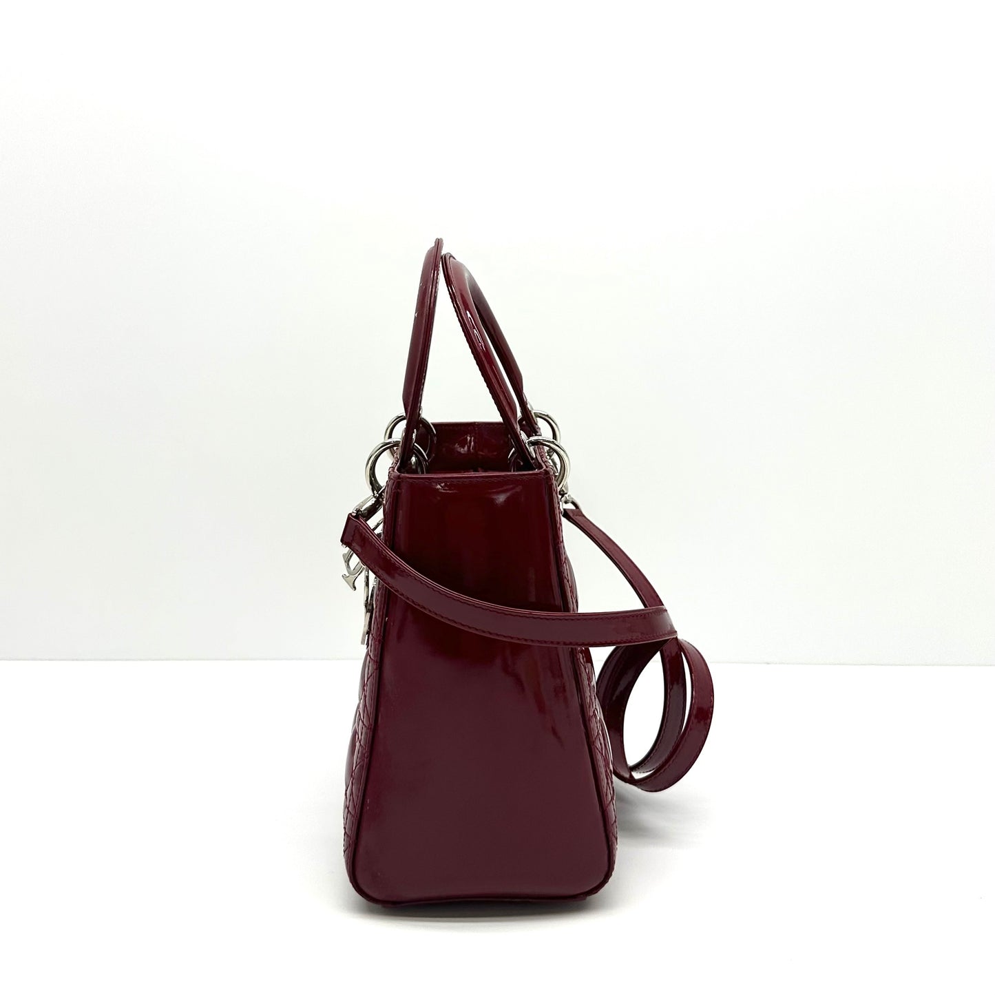 Dior - Lady Dior - Patent leather - Red - (Medium)