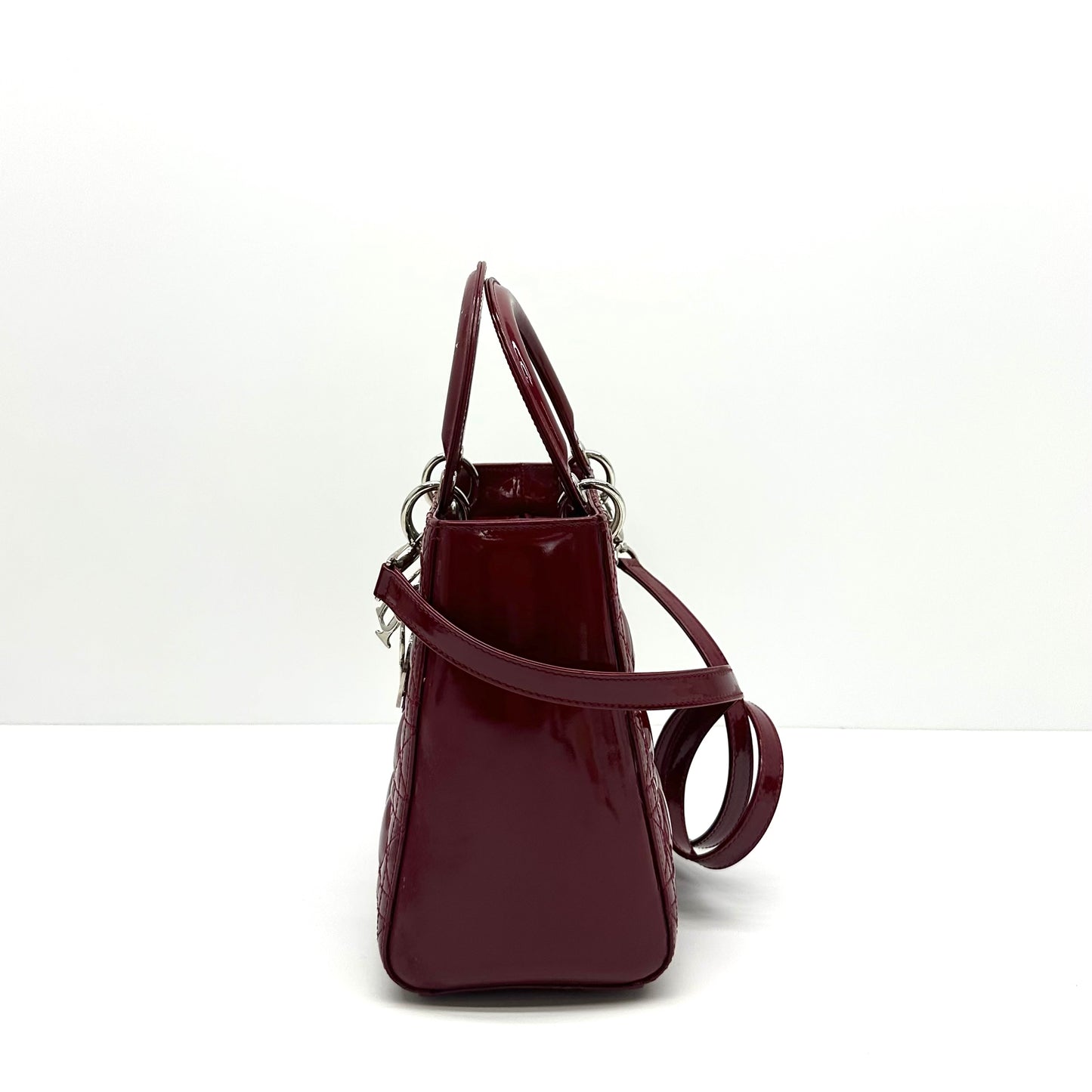 Dior - Lady Dior - Patent leather - Red - (medium)