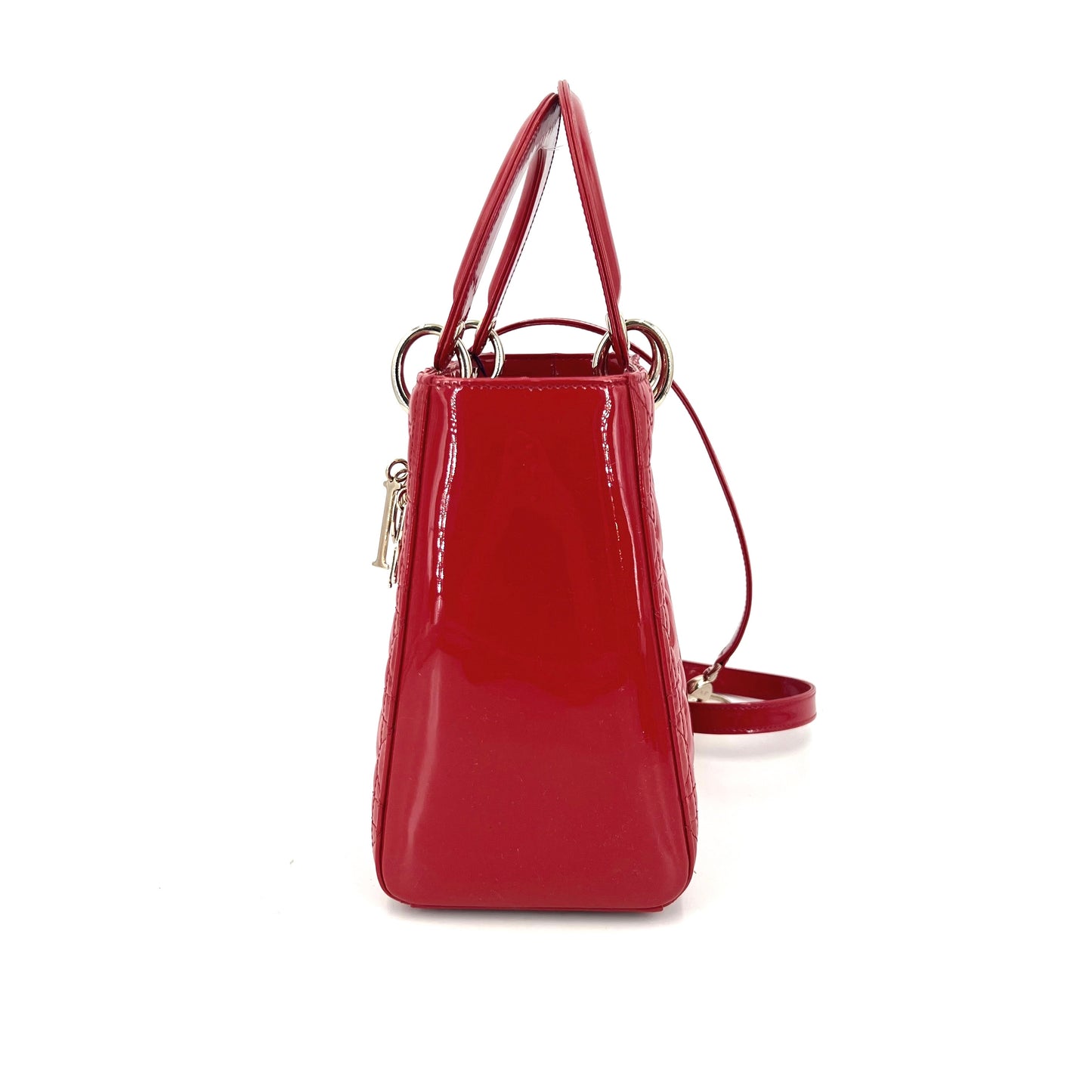 Dior - Lady Dior - Patent leather - Red - (medium)