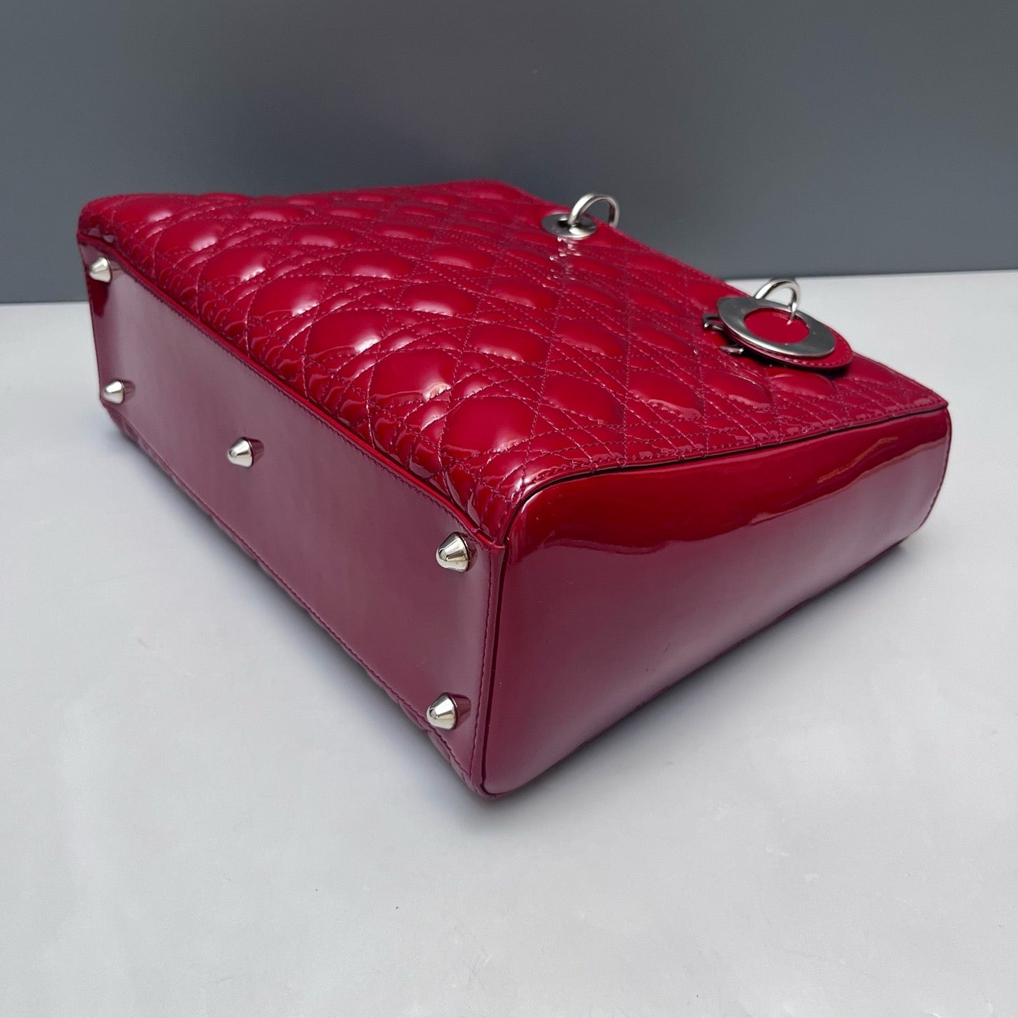 Dior - Lady Dior - Patent leather - Red - (Medium)