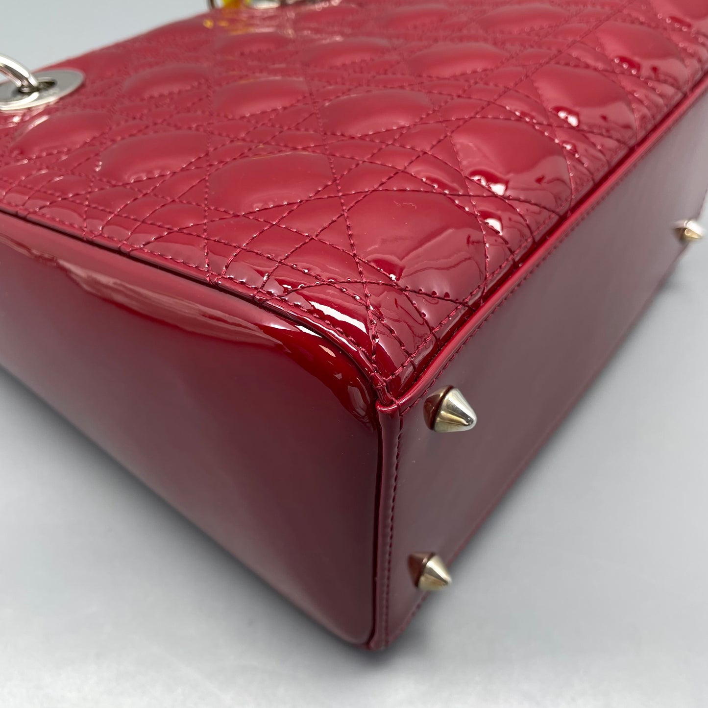 Dior - Lady Dior - Patent leather - Red - (medium)