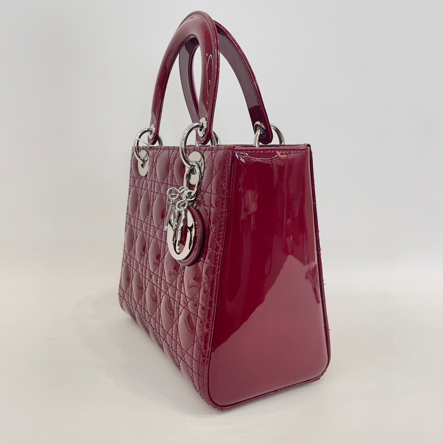 Dior - Lady Dior - Patent leather - Red - (medium)
