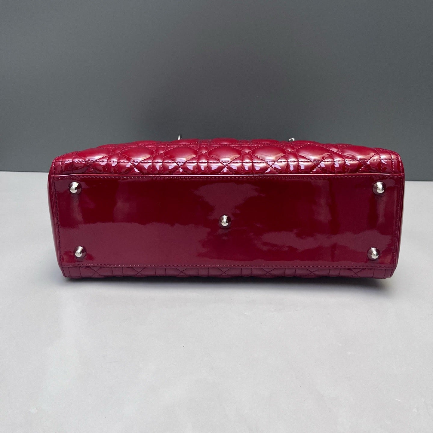 Dior - Lady Dior - Patent leather - Red - (Medium)