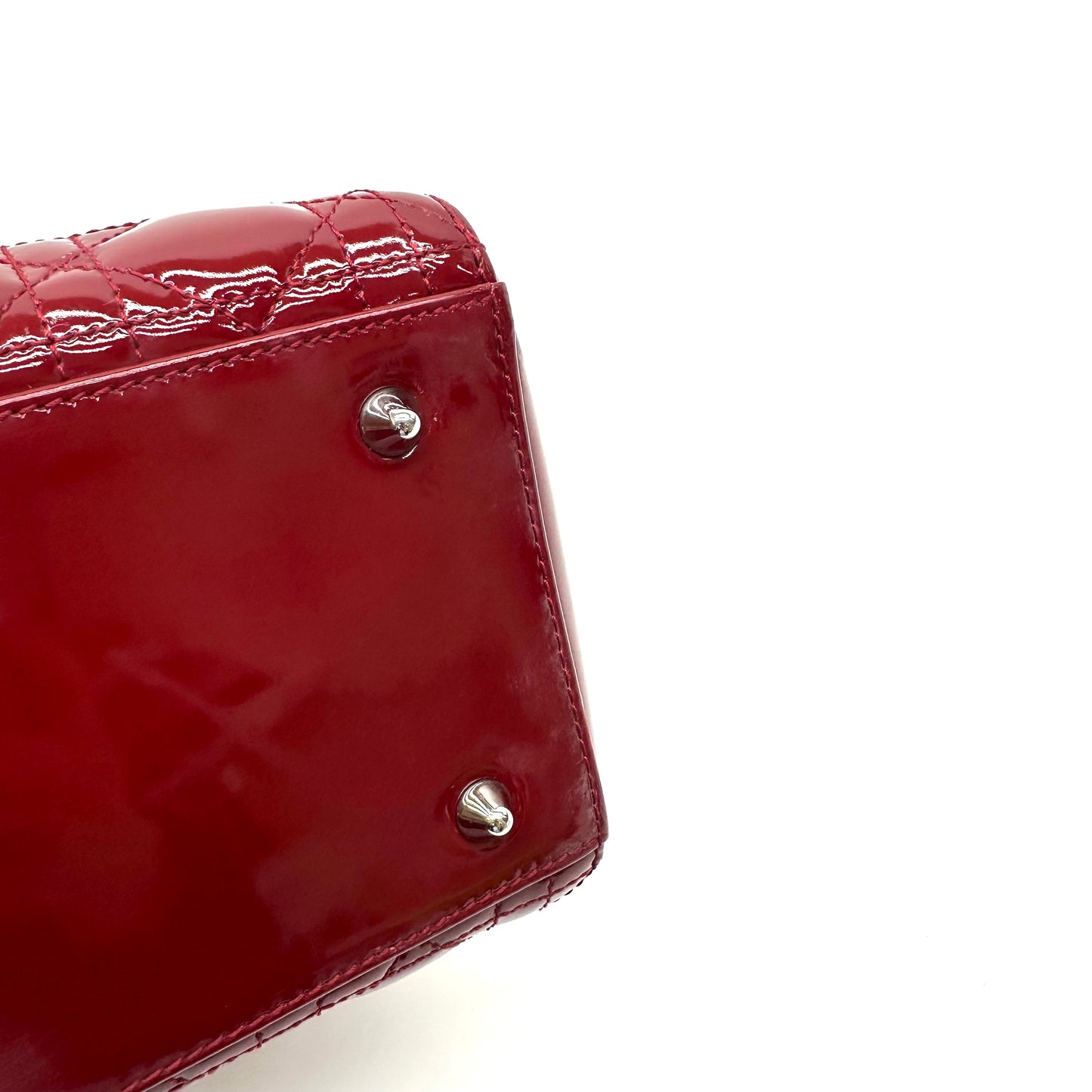 Dior - Lady Dior - Patent leather - Red - (medium)