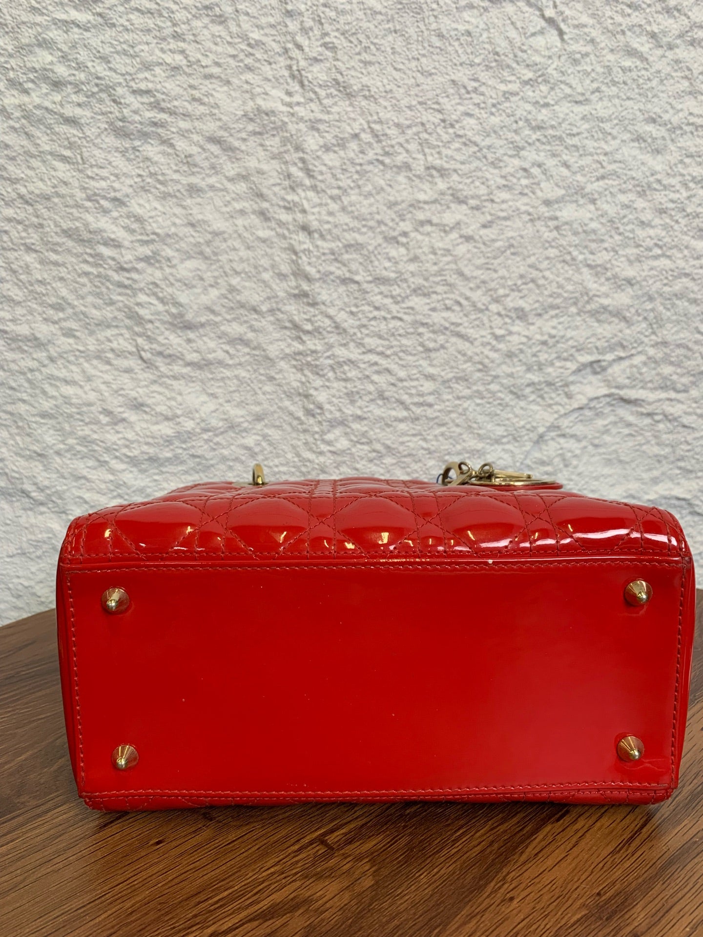 Dior - Lady Dior - Patent leather - Red - (medium)