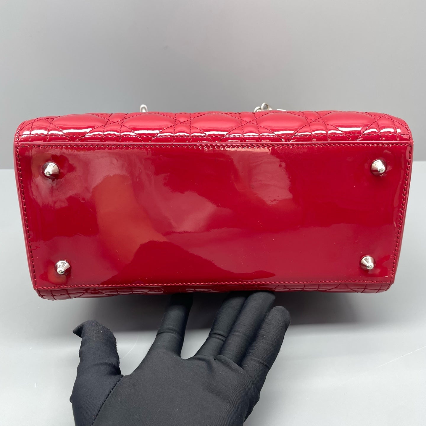 Dior - Lady Dior - Patent leather - Red - (medium)