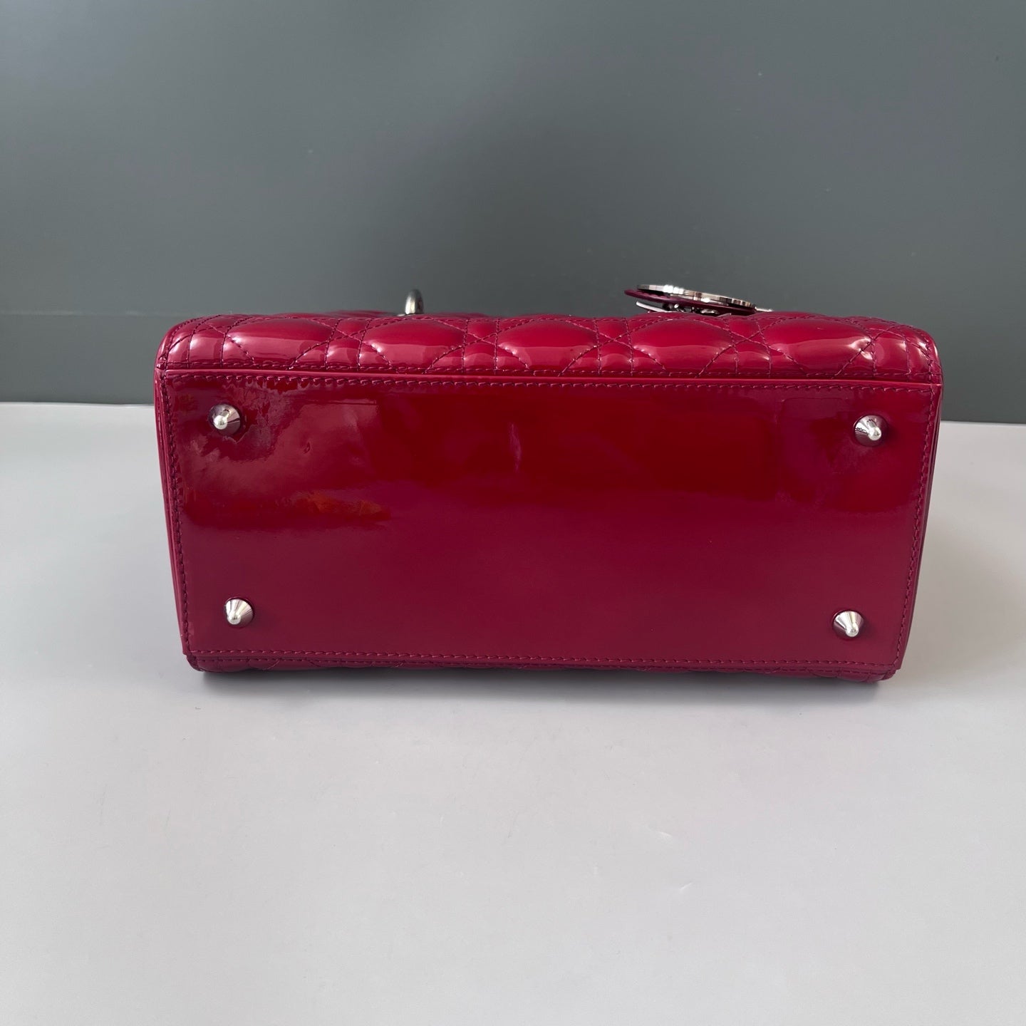 Dior - Lady Dior - Patent leather - Red - (Medium)