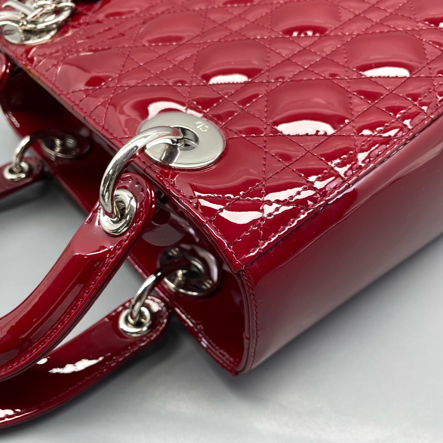 Dior - Lady Dior - Patent leather - Red - (medium)