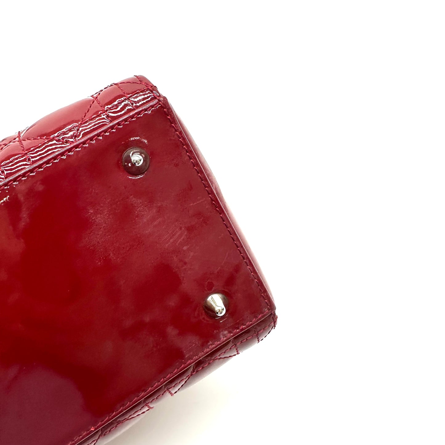 Dior - Lady Dior - Patent leather - Red - (medium)