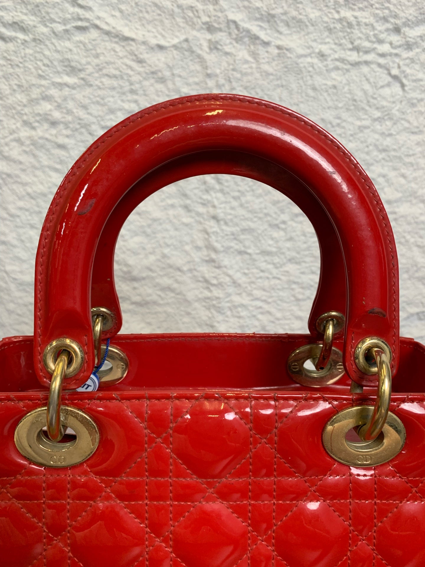Dior - Lady Dior - Patent leather - Red - (medium)