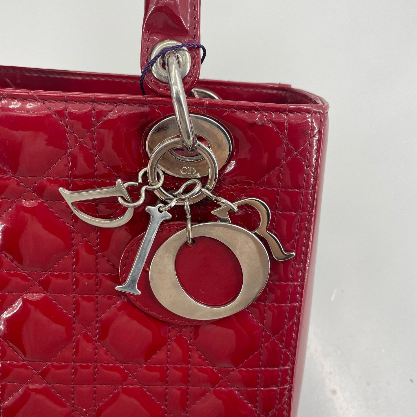 Dior - Lady Dior - Patent leather - Red - (medium)