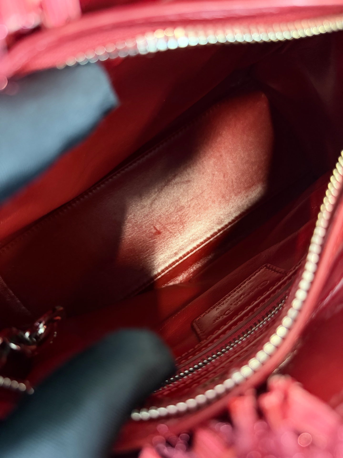 Dior - Lady Dior - Patent leather - Red - (medium)