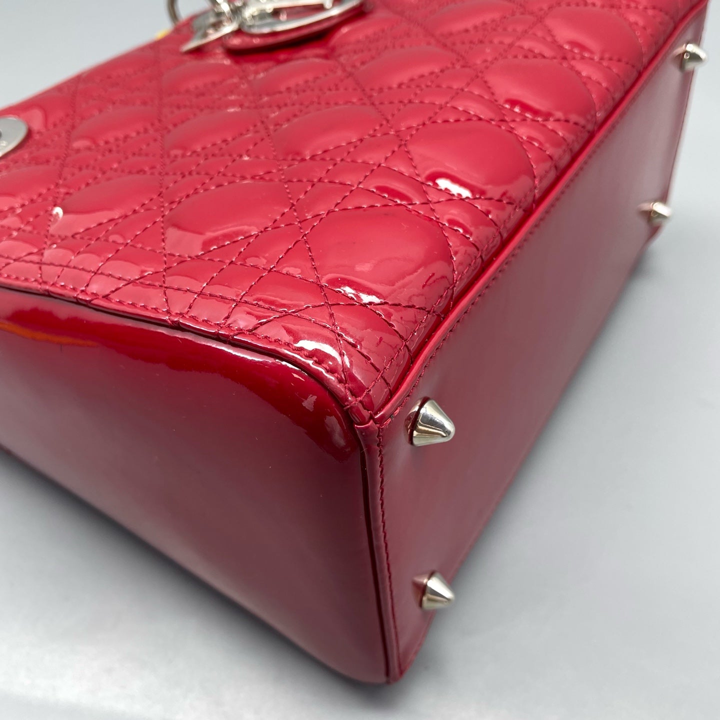 Dior - Lady Dior - Patent leather - Red - (Medium)