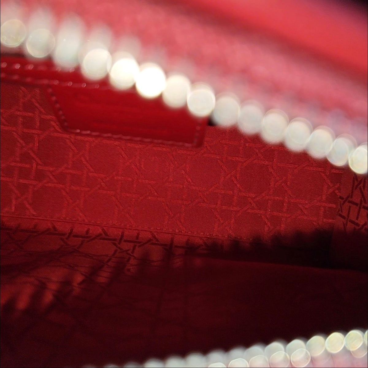 Dior - Lady Dior - Patent leather - Red - (Medium)
