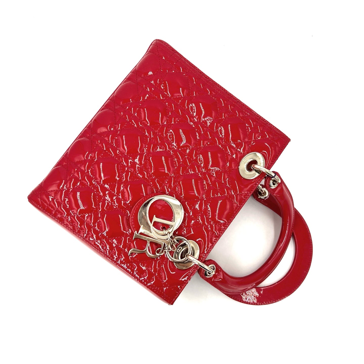 Dior - Lady Dior - Patent leather - Red - (medium)