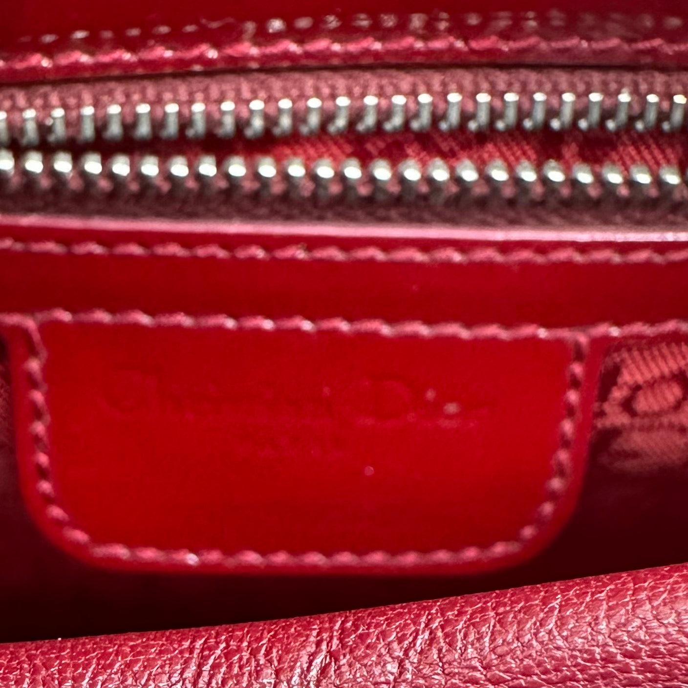 Dior - Lady Dior - Patent leather - Red - (Medium)