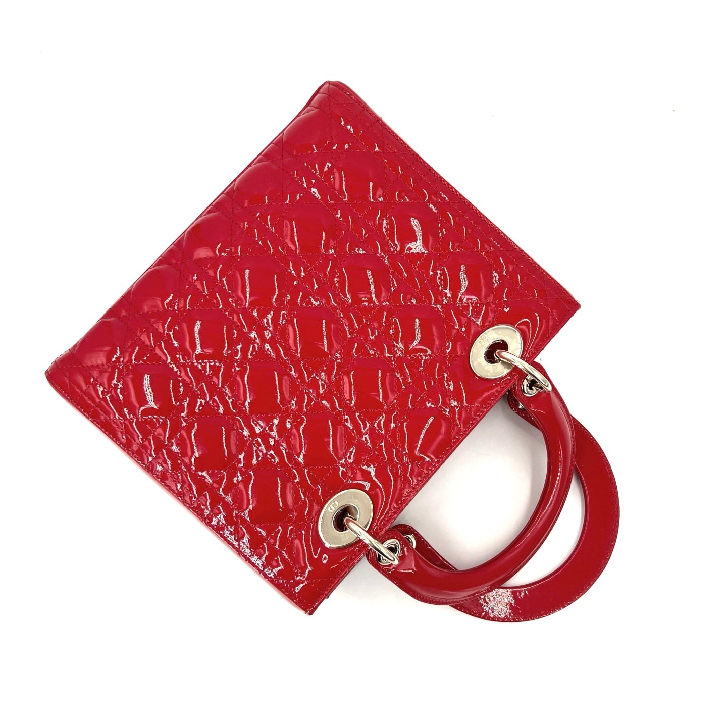 Dior - Lady Dior - Patent leather - Red - (medium)