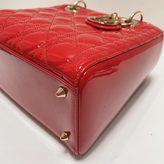 Dior - Lady Dior - Patent leather - Red - (Medium)