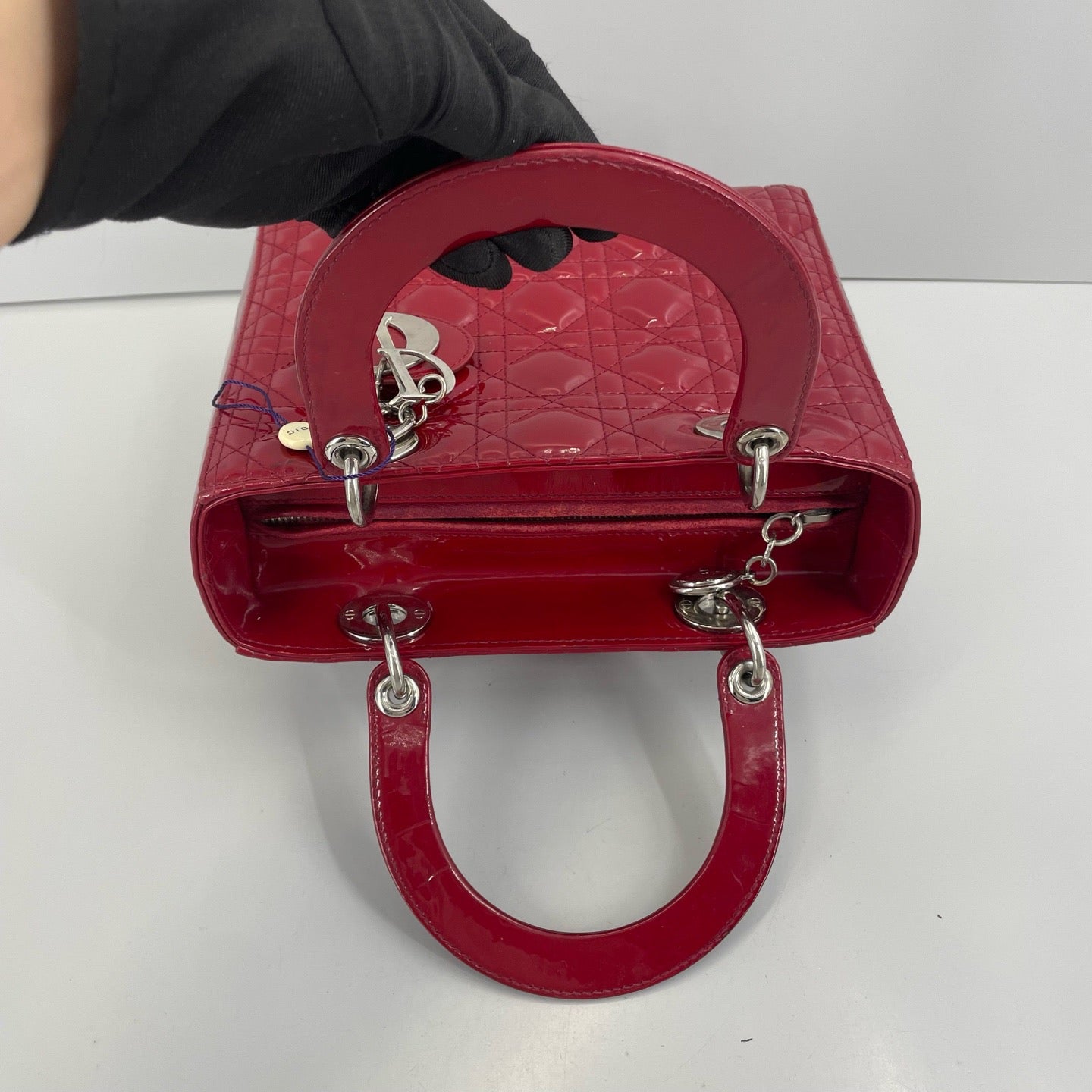 Dior - Lady Dior - Patent leather - Red - (medium)