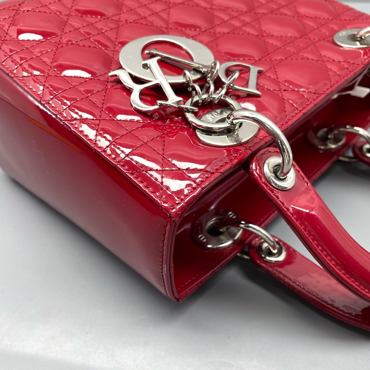 Dior - Lady Dior - Patent leather - Red - (Medium)