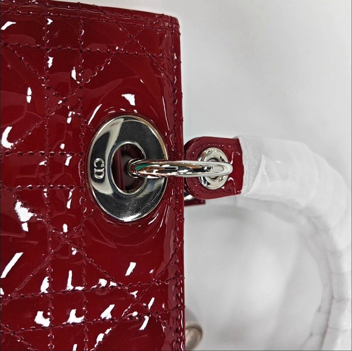 Dior - Lady Dior - Patent leather - Red - (Medium)