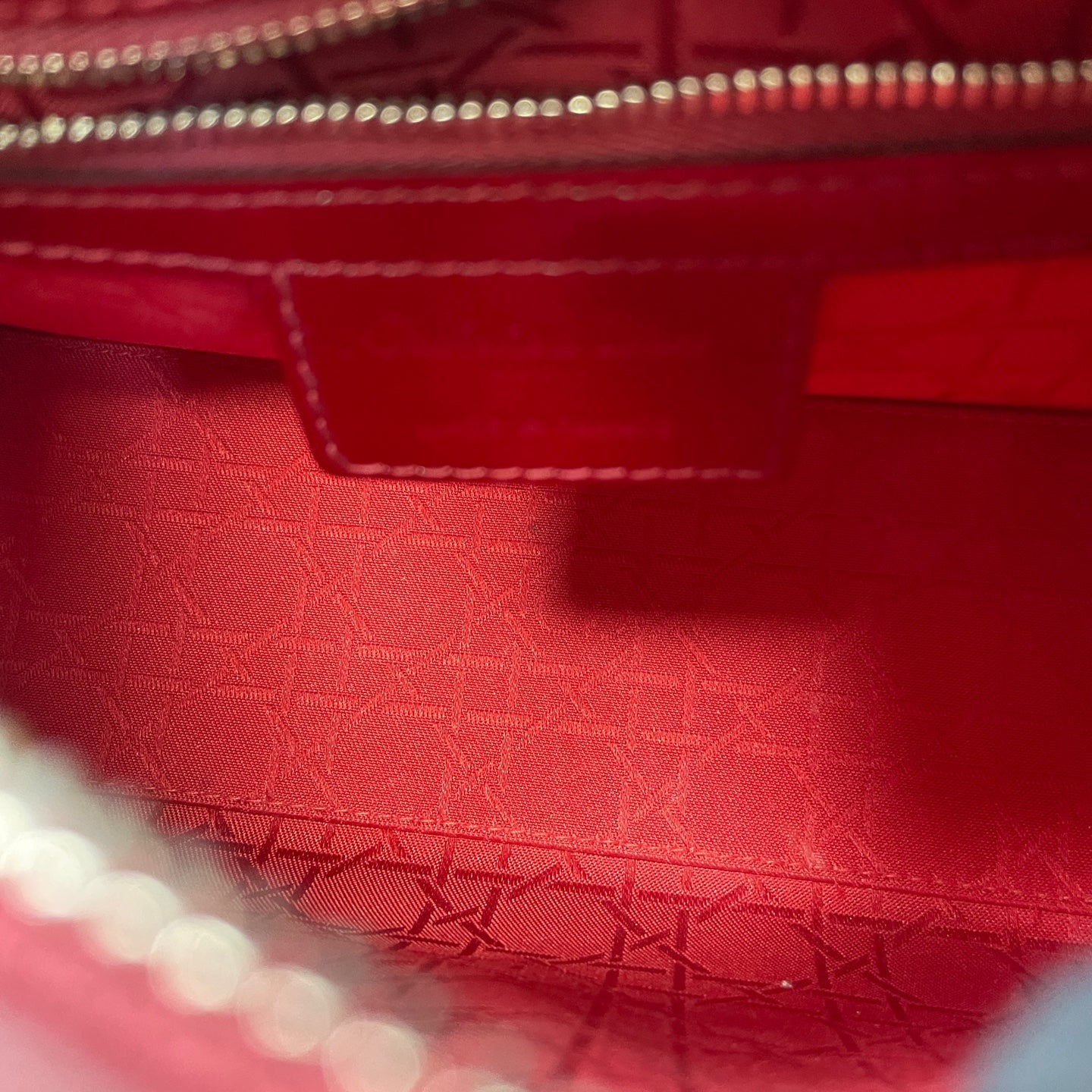 Dior - Lady Dior - Patent leather - Red - (medium)