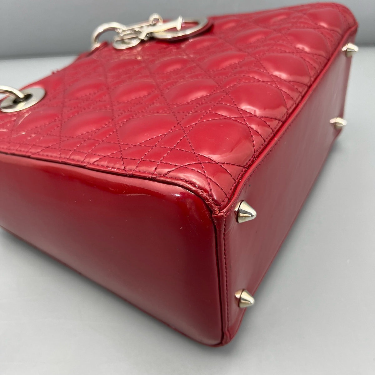 Dior - Lady Dior - Patent leather - Red - (medium)