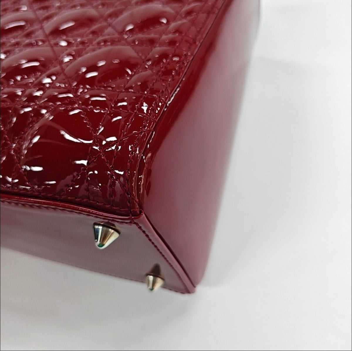 Dior - Lady Dior - Patent leather - Red - (Medium)