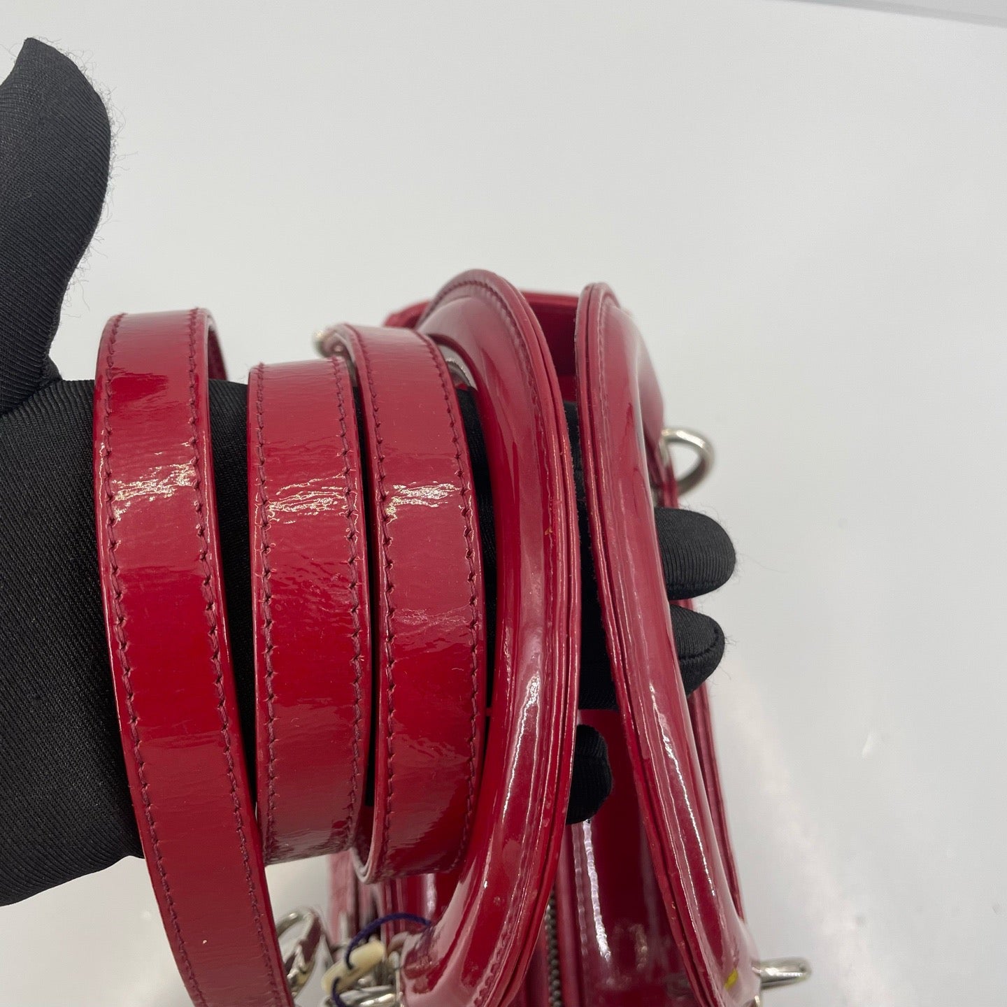 Dior - Lady Dior - Patent leather - Red - (medium)