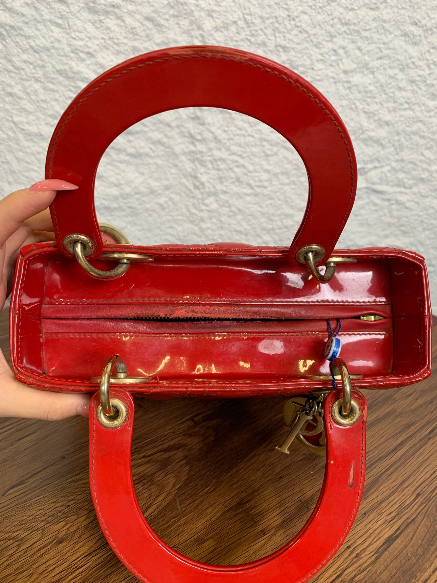 Dior - Lady Dior - Patent leather - Red - (medium)