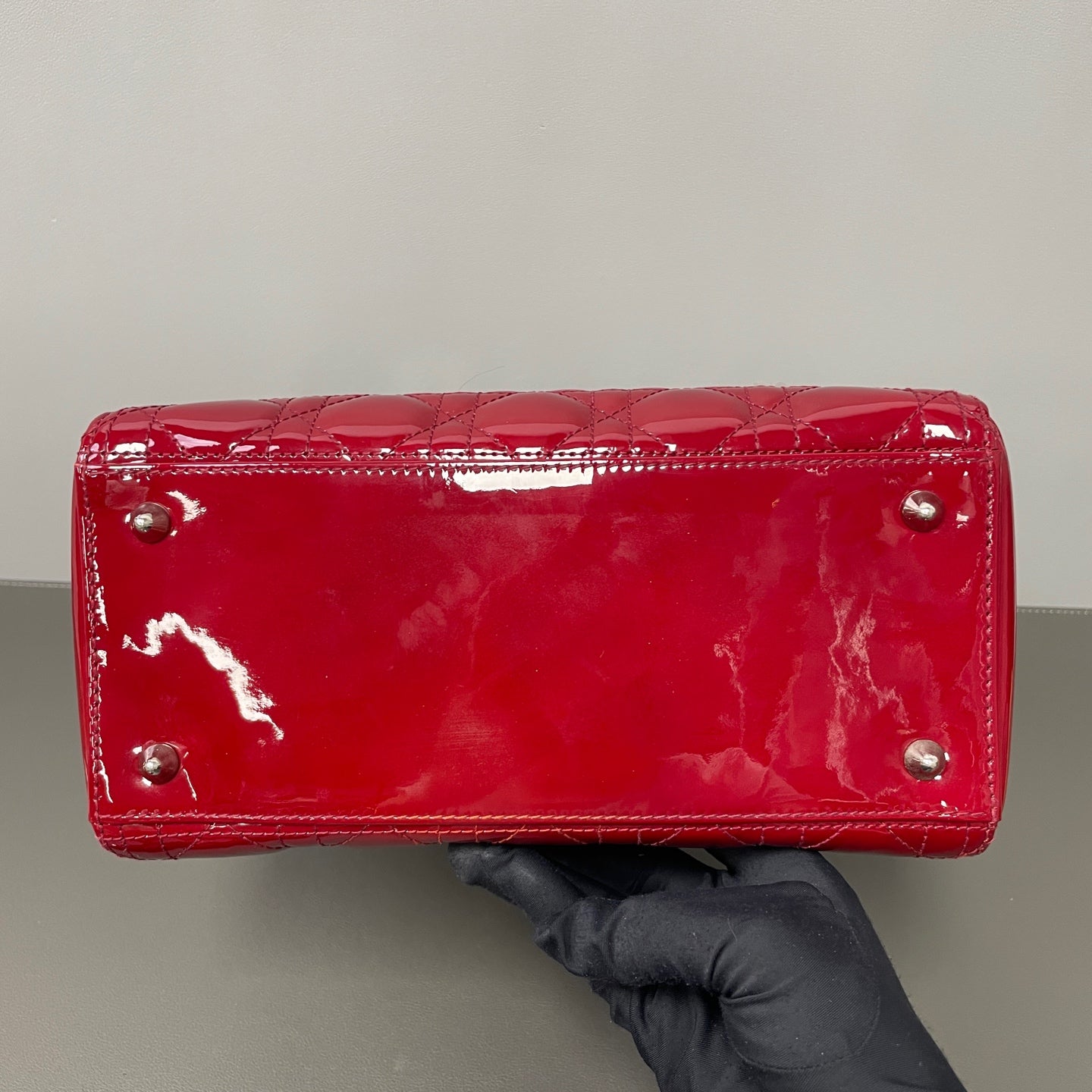 Dior - Lady Dior - Patent leather - Red - (medium)
