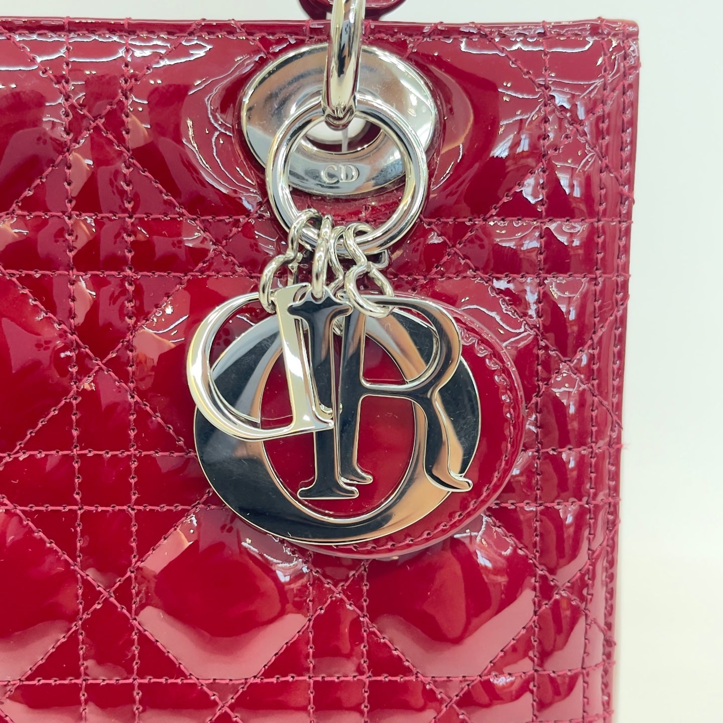 Dior - Lady Dior - Patent leather - Red - (medium)