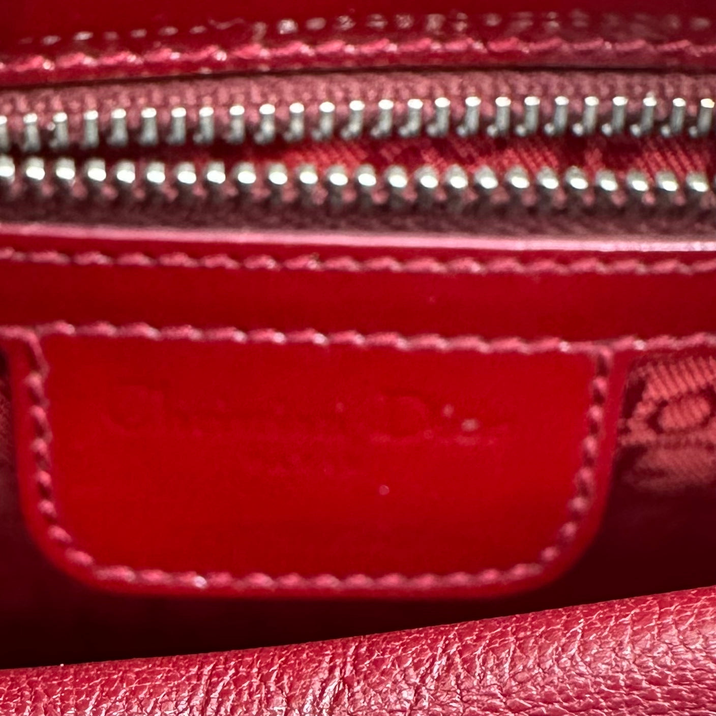 Dior - Lady Dior - Patent leather - Red - (medium)