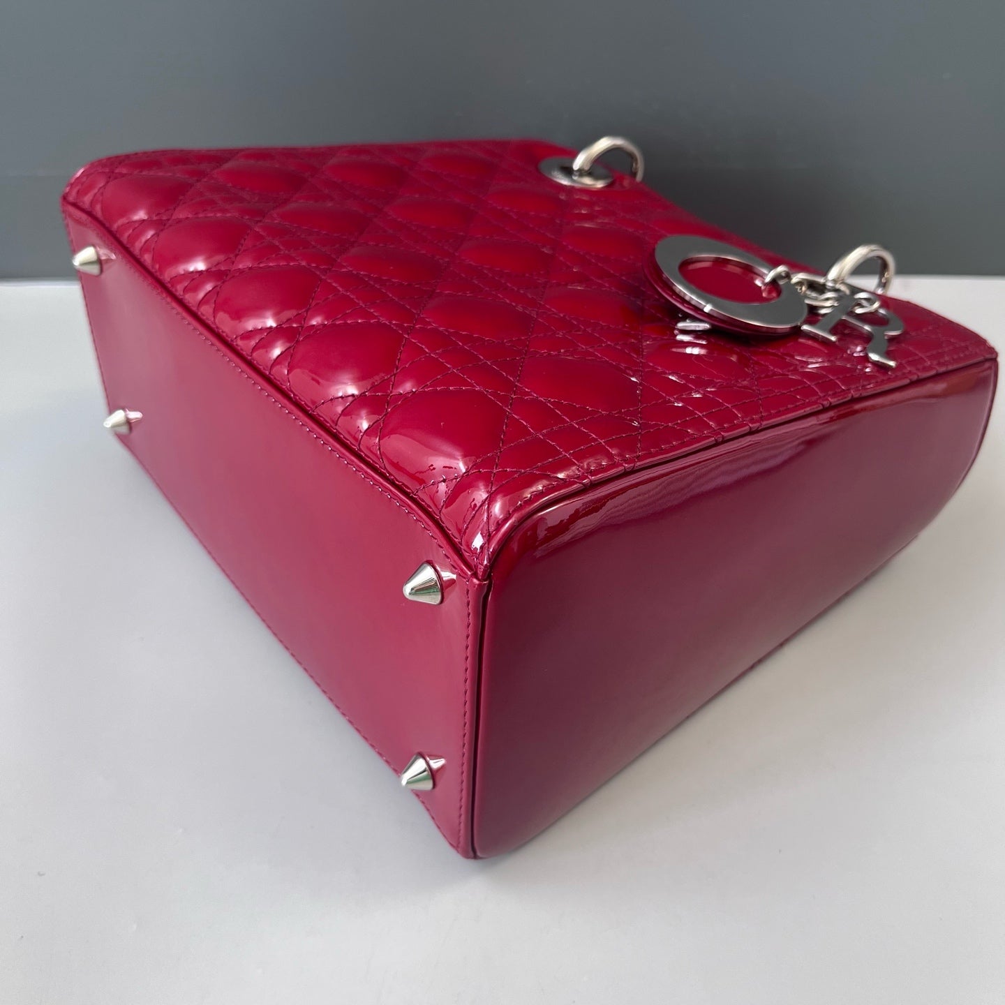 Dior - Lady Dior - Patent leather - Red - (Medium)