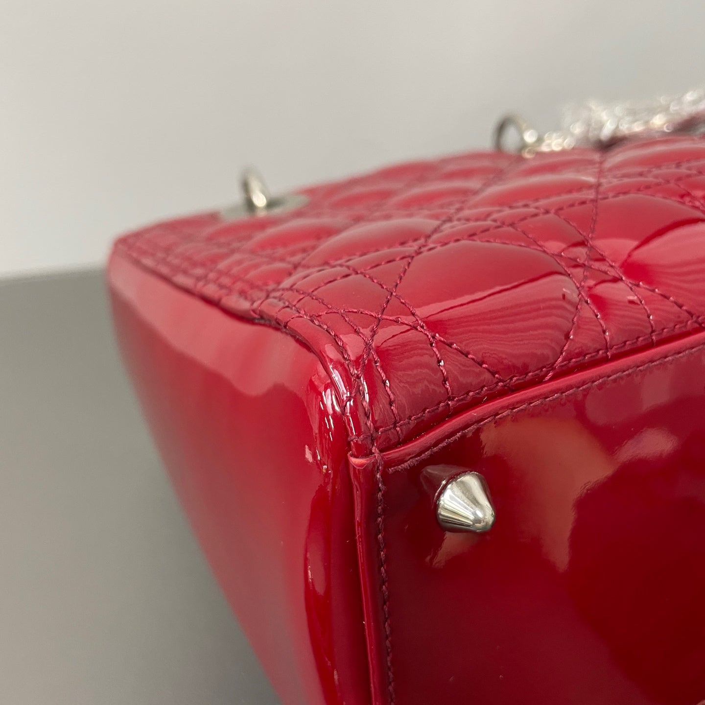 Dior - Lady Dior - Patent leather - Red - (medium)