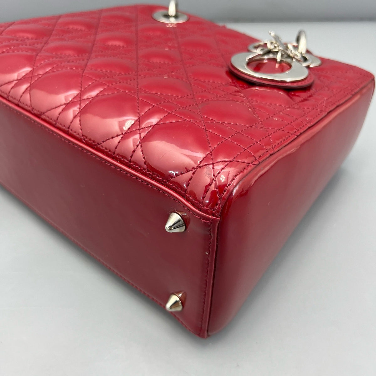 Dior - Lady Dior - Patent leather - Red - (medium)