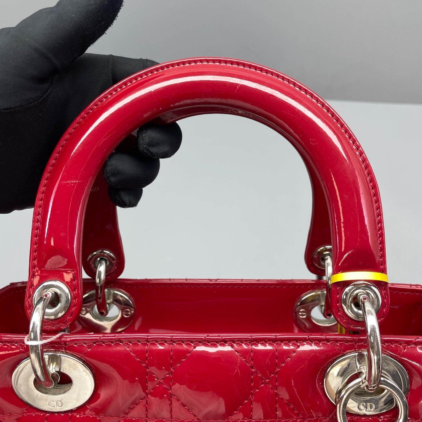 Dior - Lady Dior - Patent leather - Red - (Medium)