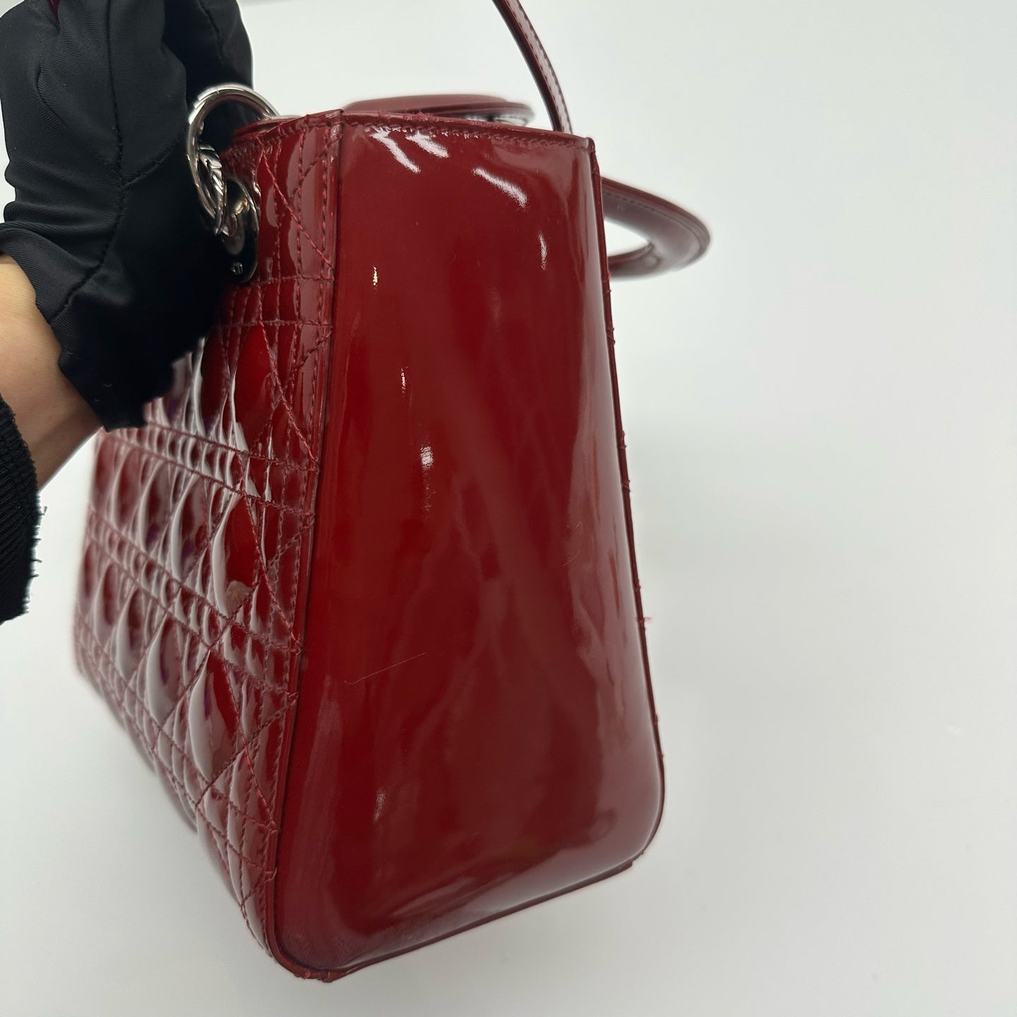 Dior - Lady Dior - Patent leather - Red - (medium)