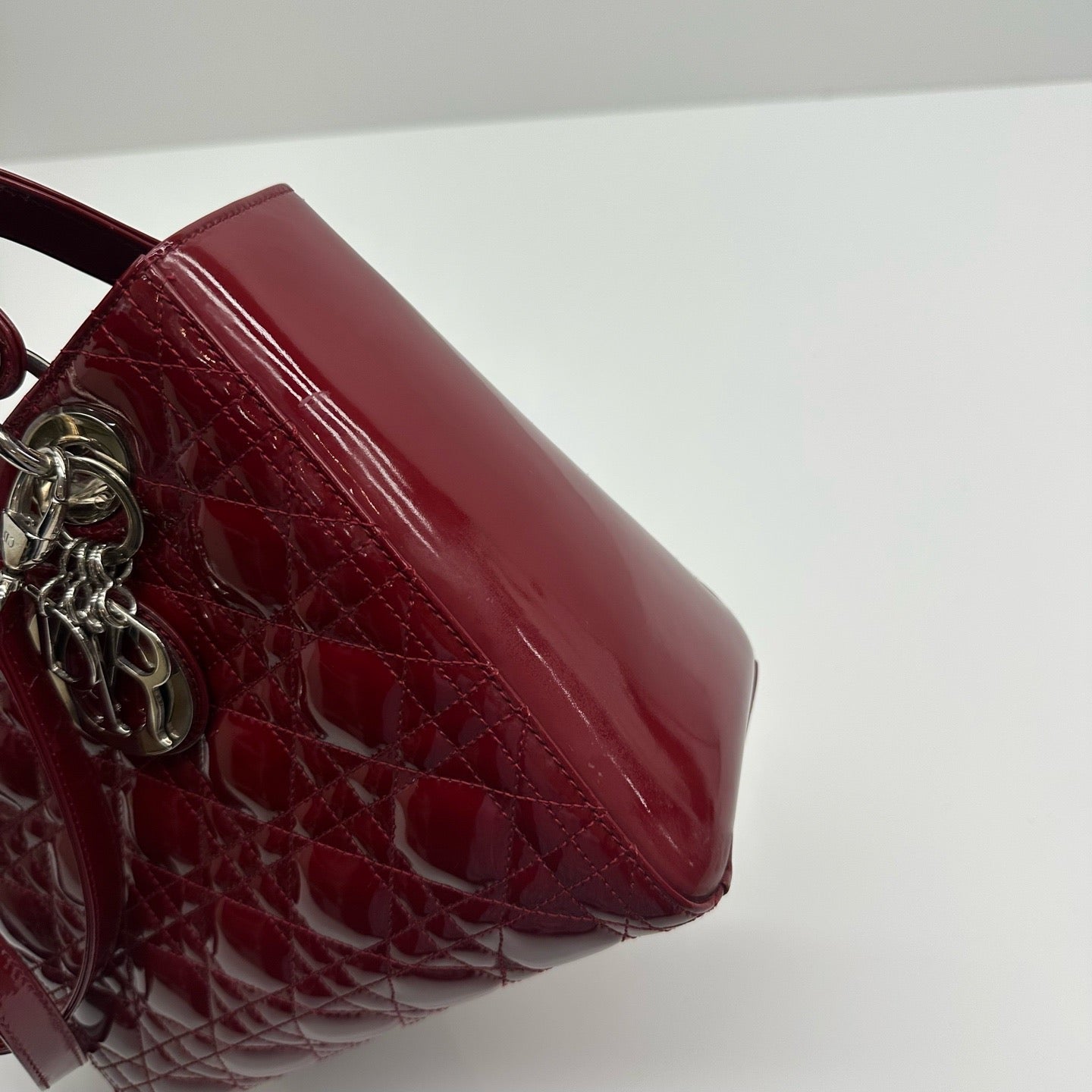 Dior - Lady Dior - Patent leather - Red - (Medium)