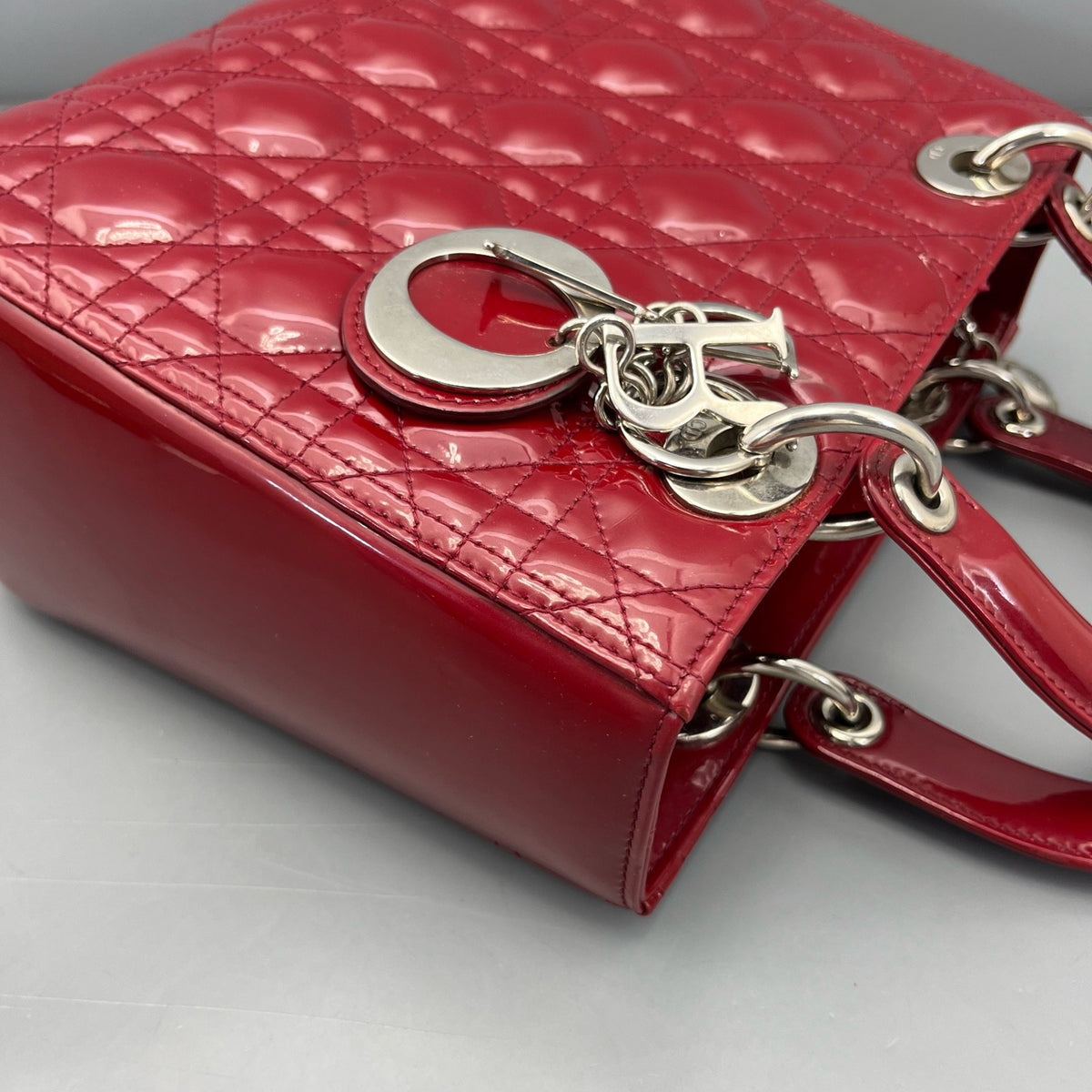 Dior - Lady Dior - Patent leather - Red - (medium)