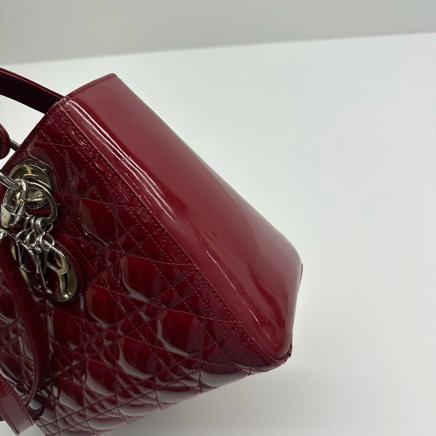 Dior - Lady Dior - Patent leather - Red - (medium)