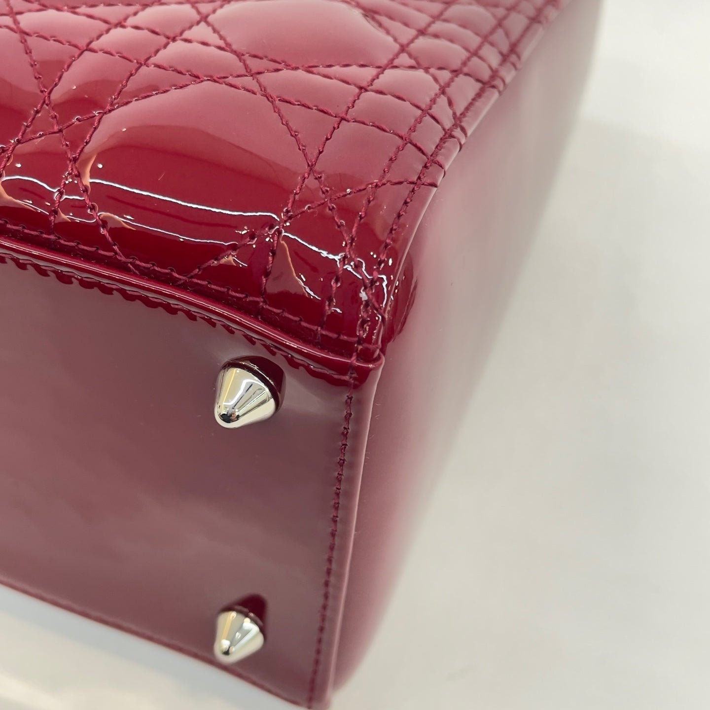 Dior - Lady Dior - Patent leather - Red - (medium)