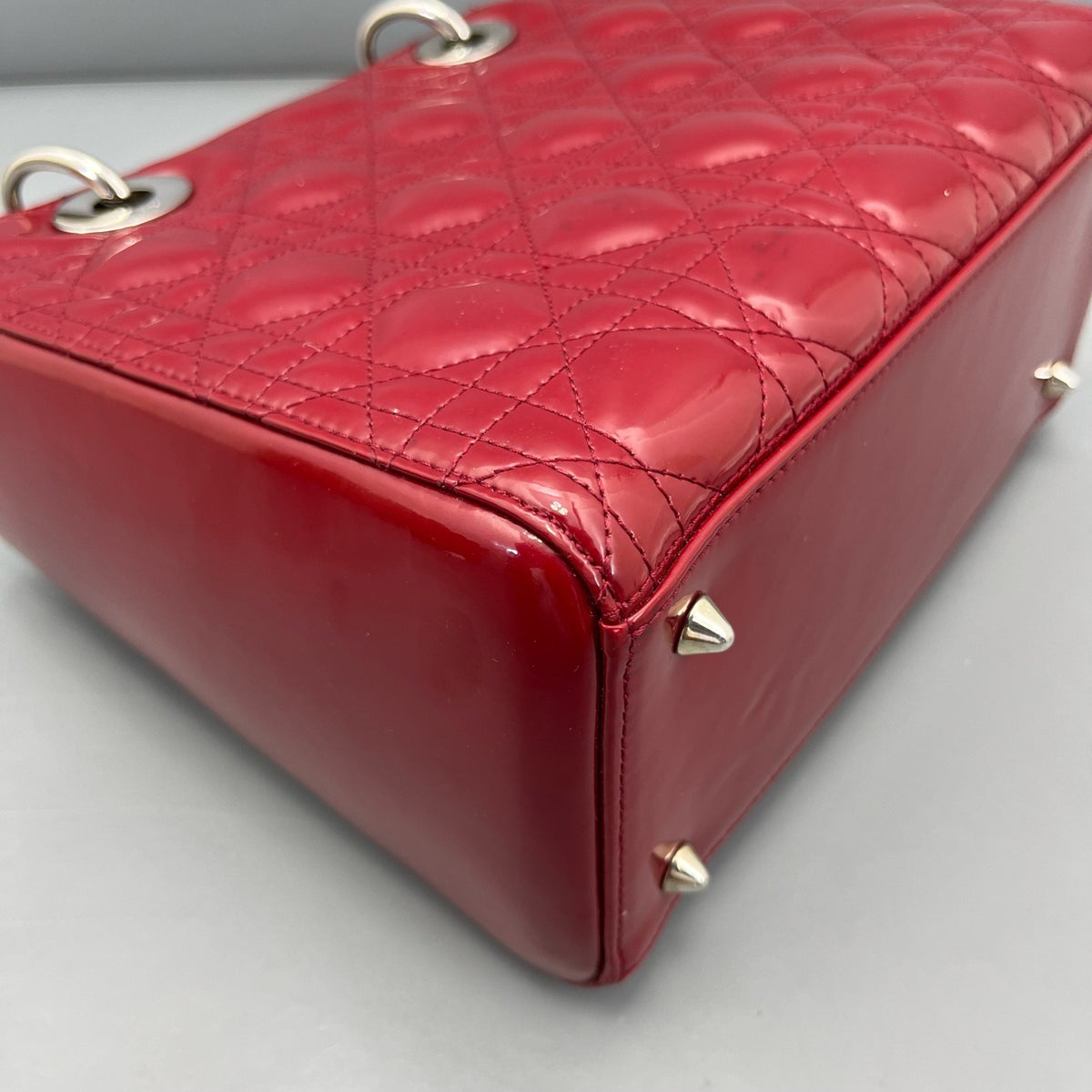 Dior - Lady Dior - Patent leather - Red - (medium)