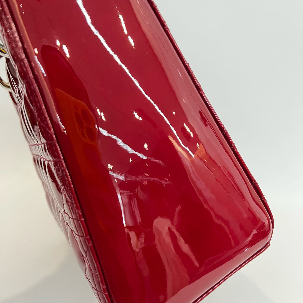 Dior - Lady Dior - Patent leather - Red - (Medium)