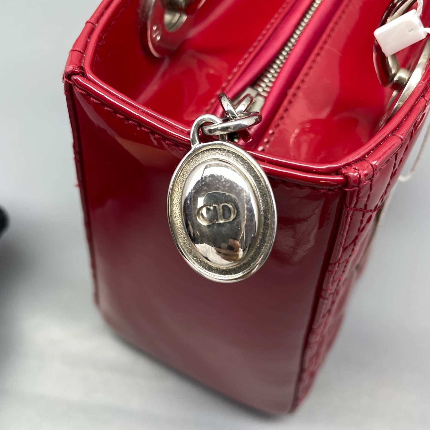 Dior - Lady Dior - Patent leather - Red - (Medium)