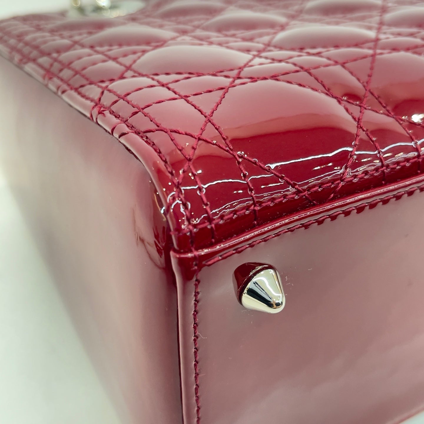 Dior - Lady Dior - Patent leather - Red - (medium)