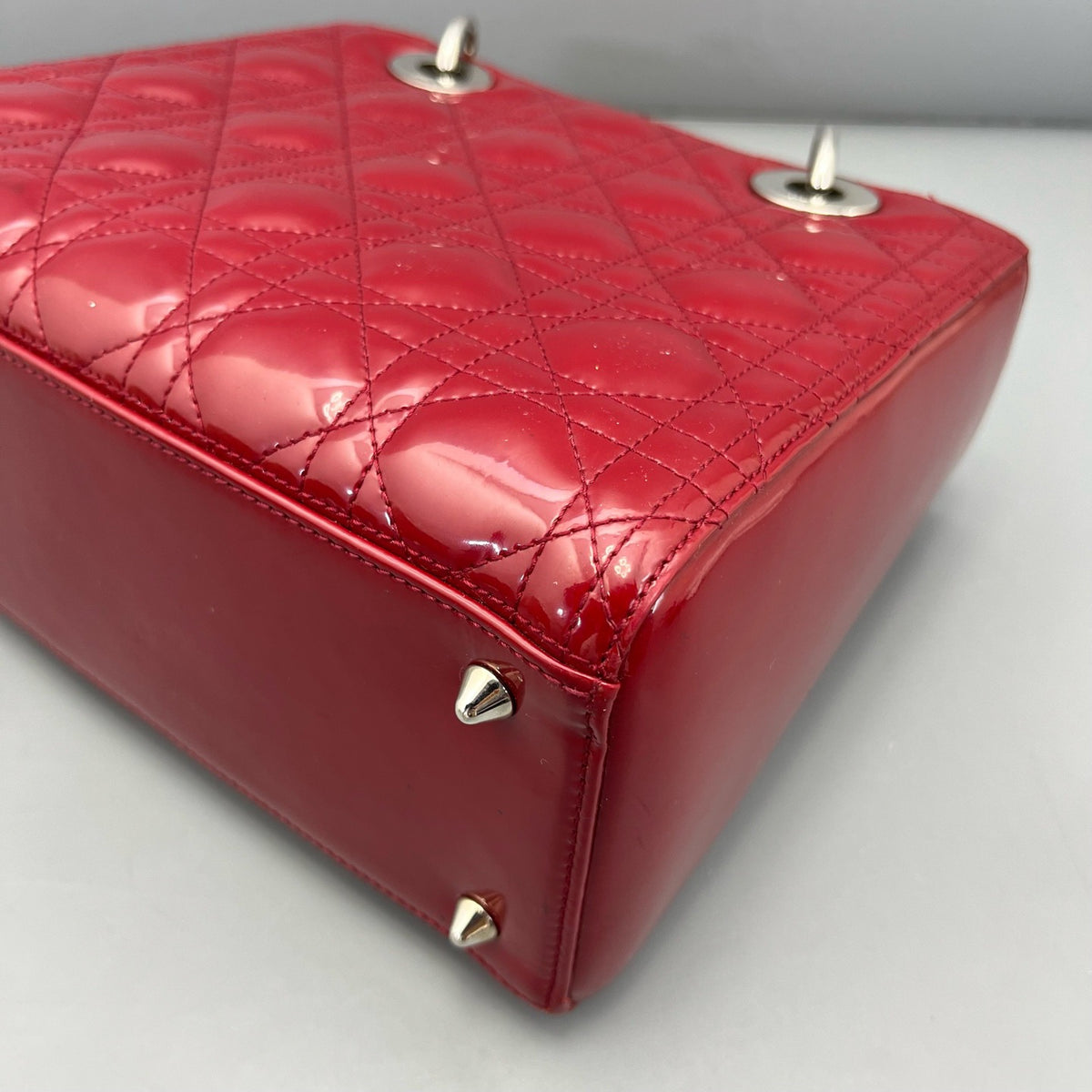 Dior - Lady Dior - Patent leather - Red - (medium)