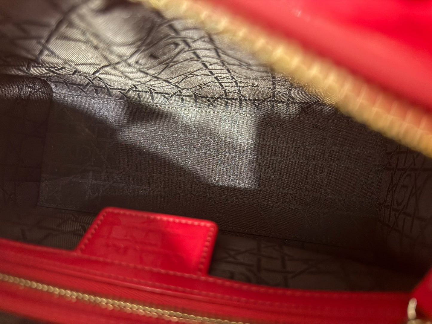 Dior - Lady Dior - Patent leather - Red - (Medium)