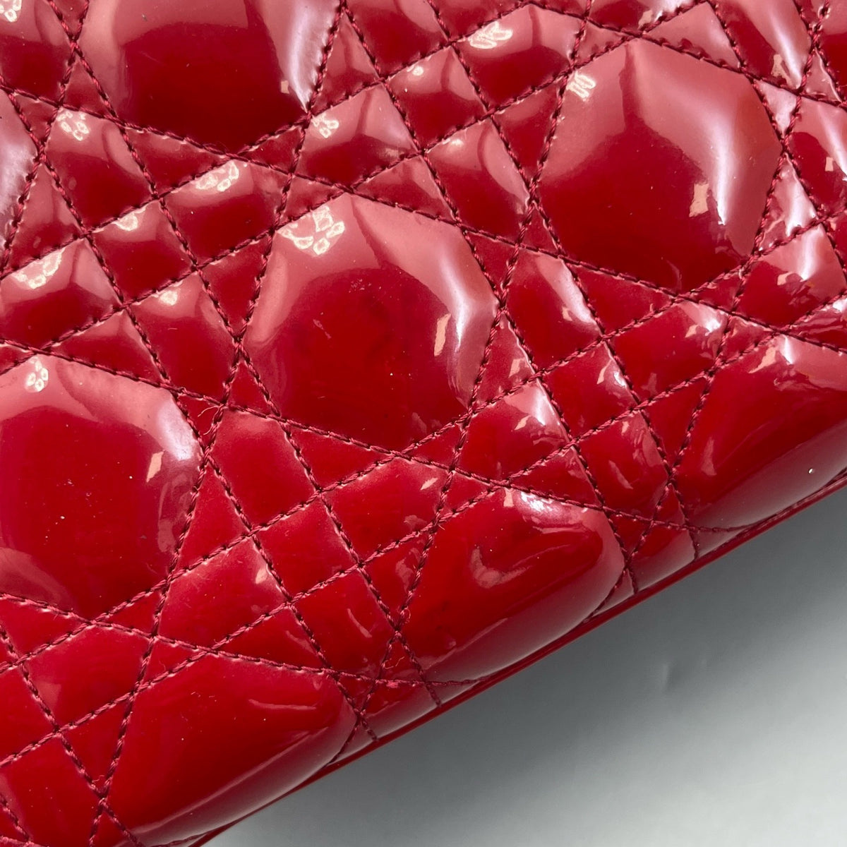 Dior - Lady Dior - Patent leather - Red - (medium)